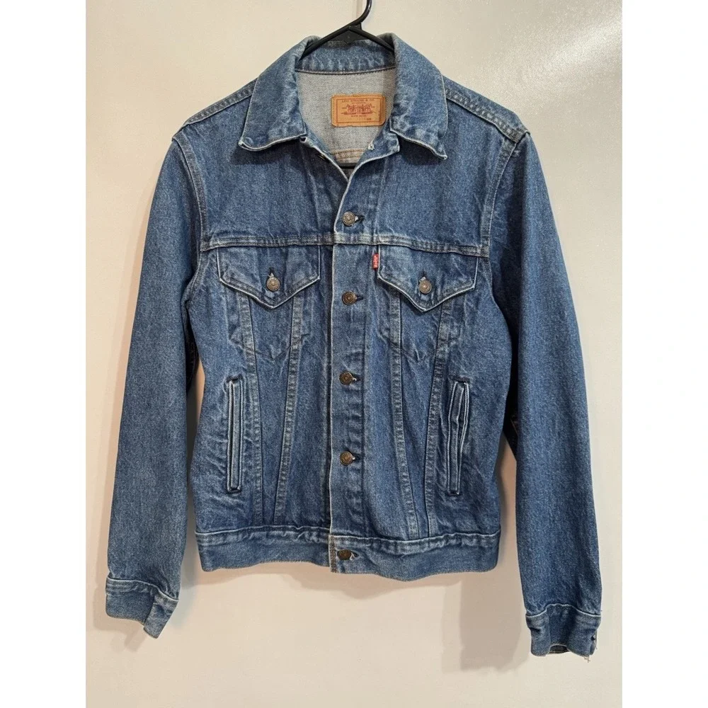 Levi's Denim Trucker Jacket Mens 38 1984 Blue Vintage Made in USA 70506-0214